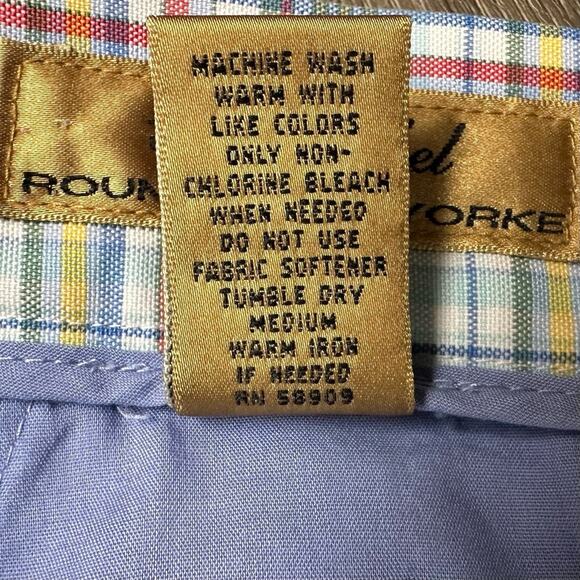 ROUNDTREE & YORKE Shorts Mens Shorts Size 50 Gold Label Plaid - Picture 5 of 5